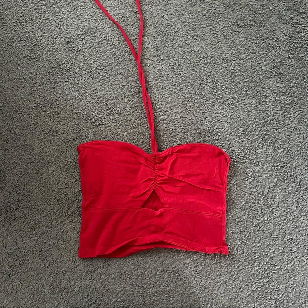 Hollister Red Halter Top